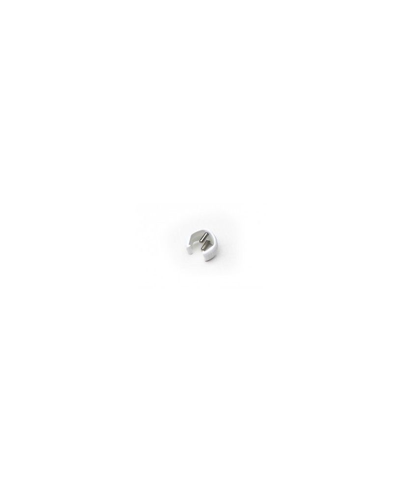 double pin locker (hard plastic) white